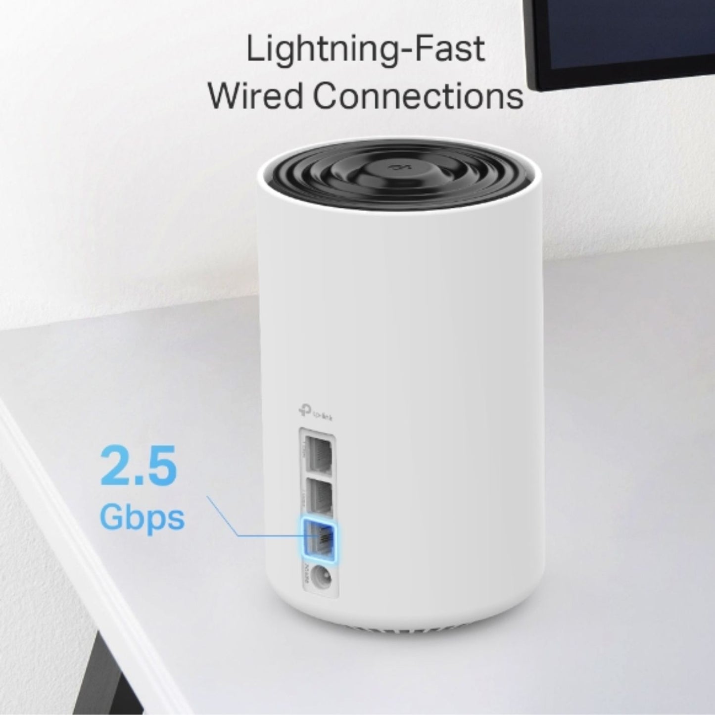 TP-Link Deco XE75 Pro(3-pack) AXE5400 Tri-Band Mesh Wi-Fi 6E System, 574 Mbps at 2.4 GHz  2402 Mbps at 5 GHz  2402 Mbps at 6 GHz