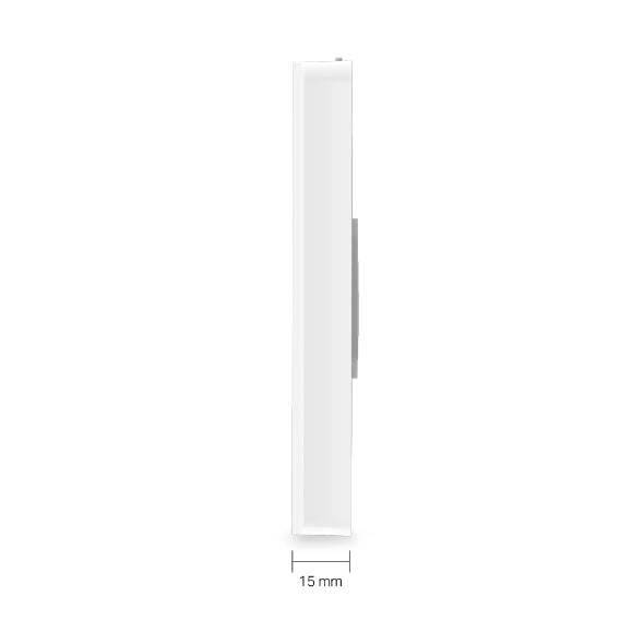 TP-Link EAP615-Wall Omada AX1800 Wall Plate WiFi 6 Access Point, 1201 574 Mbps, 4x Gigabit Ethernet Port, 2x Antenna, Centralised Management