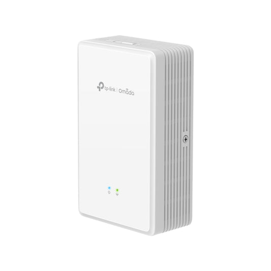 TP-Link EAP625GP-Wall Omada AX1800 Wi-Fi 6 Wall Plate GPON Access Point, 574Mbps at  2.4 GHz  1201 Mbps at 5 GHz, AC Power, Poe Out,4Internal Antenn