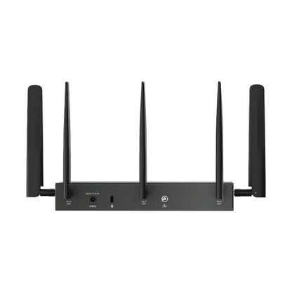 TP-Link ER706WP-4G Omada 4G Cat6 AX3000 Gigabit VPN Gateway with 4-Port PoE, 574Mbps at 2.4 GHz  2402 Mbps at 5 GHz (HE160) Wi-Fi Speed, 300 Mbps D