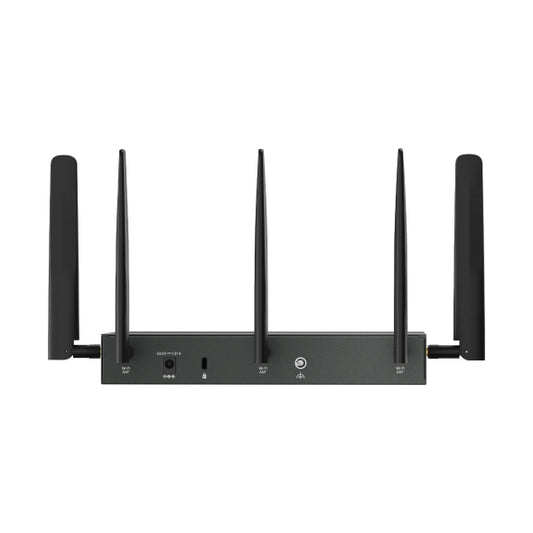 TP-Link ER706WP-4G Omada 4G Cat6 AX3000 Gigabit VPN Gateway with 4-Port PoE, 574Mbps at 2.4 GHz  2402 Mbps at 5 GHz (HE160) Wi-Fi Speed, 300 Mbps D
