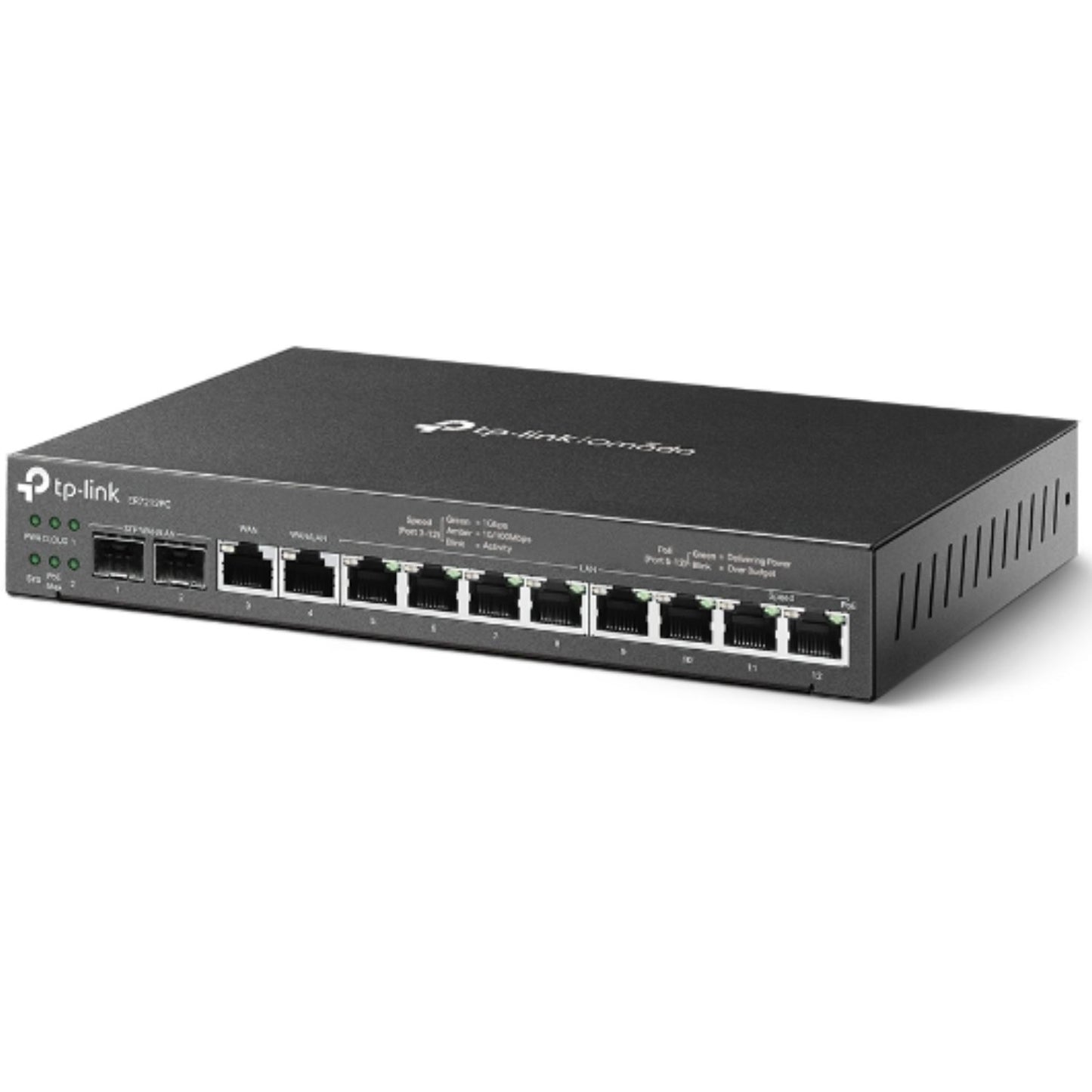 TP-Link ER7212PC Omada 3-in-1 Gigabit VPN Router Integrates Router, POE Output  Omada Mgt. Control up to 10 EAPs. VPN, 4 WAN Ports, 110W Budget