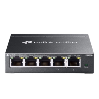 TP-Link ES205G Omada 5-Port Gigabit Easy Managed Switch by Omada SDN,  VLAN, QoS, IGMP Snooping, Loop Prevention, Port Isolation