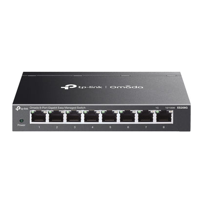 TP-Link ES208G Omada 8-Port Gigabit Easy Managed Switch, Flow Control, Loopback Detection, Port Isolation, Port Mirroring, LAG, VLAN, IGMP Snooping, Q