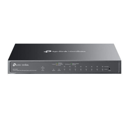 TP-Link ES210GMP Omada 10-Port Gigabit Easy Managed Switch with 8-Port PoE,  Flow Control, Loopback Detection, Port Isolation, Port Mirroring, LAG, V