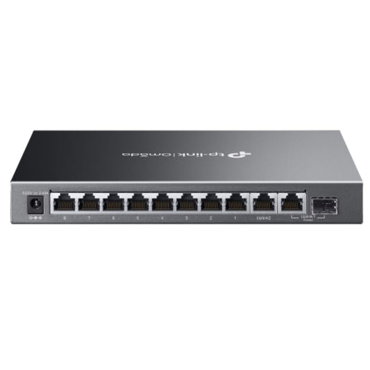TP-Link ES210GMP Omada 10-Port Gigabit Easy Managed Switch with 8-Port PoE,  Flow Control, Loopback Detection, Port Isolation, Port Mirroring, LAG, V