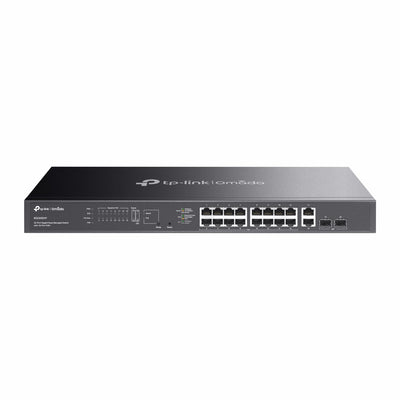 TP-Link ES220GMP Omada 20-Port Gigabit Easy Managed Switch with 16-Port PoE,  Fast PoE, Perpetual PoE, Flow Control, Loopback Detection, Port Isolati
