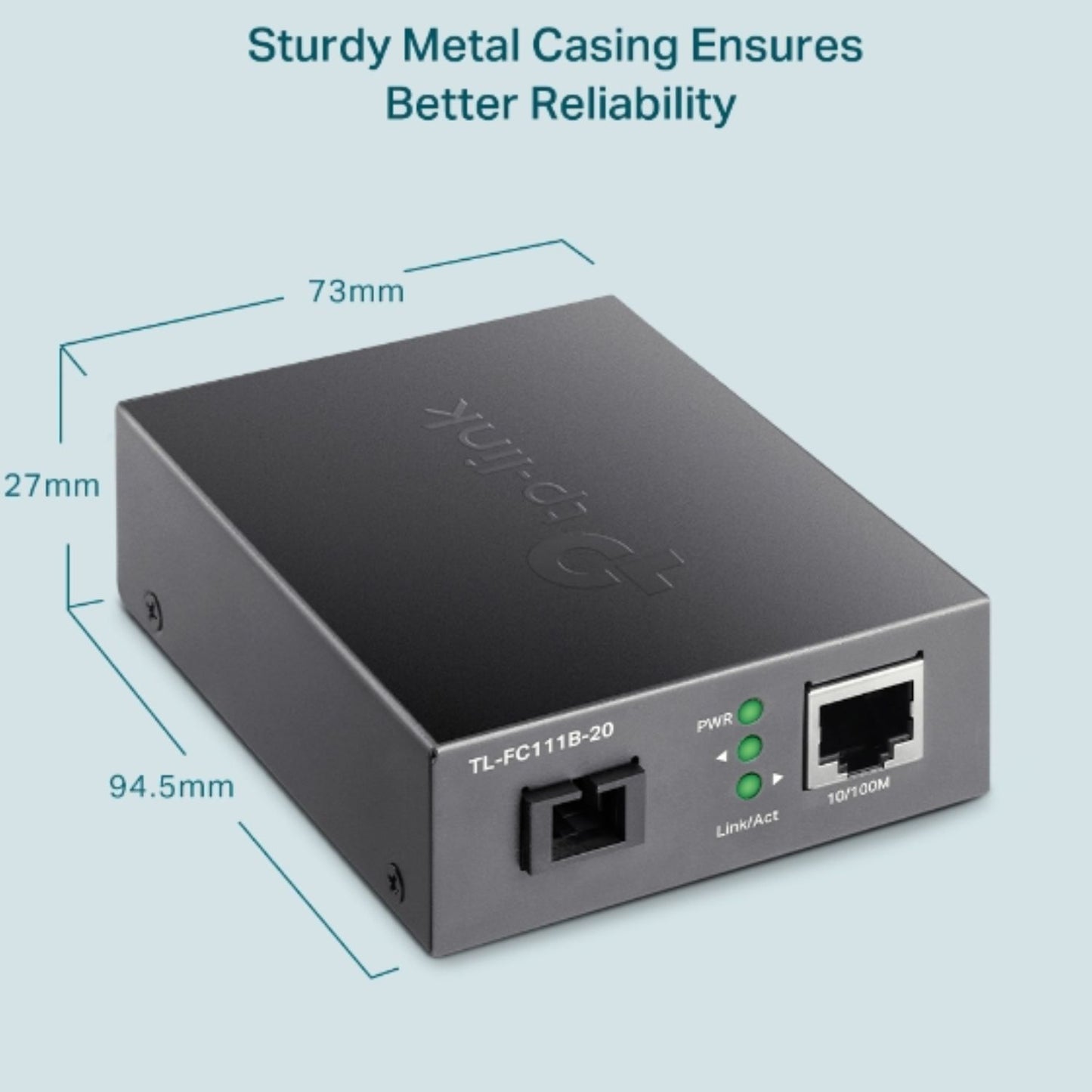 TP-Link TL-FC111B-20 10 100 Mbps WDM Media Converter - IEEE 802.3u 1550nm 20KM (Compatible with TL-FC111A-20)
