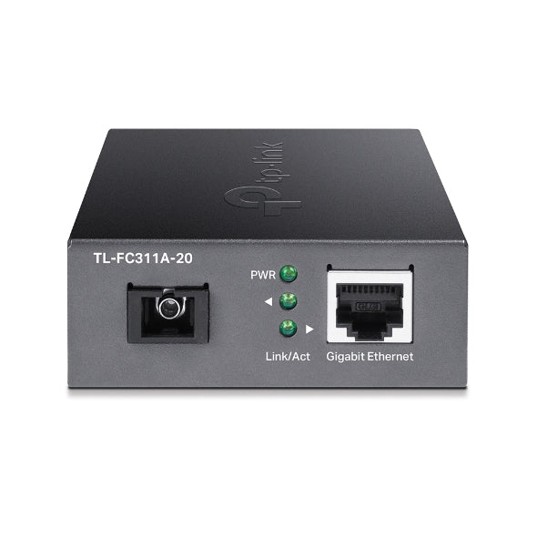 TP-Link TL-FC311A-20 Gigabit WDM Media Converter - IEEE 802.3u 1550nm 20KM 9 125 Î¼m Single-Mode Fiber (Compatible with TL-FC311B-20)