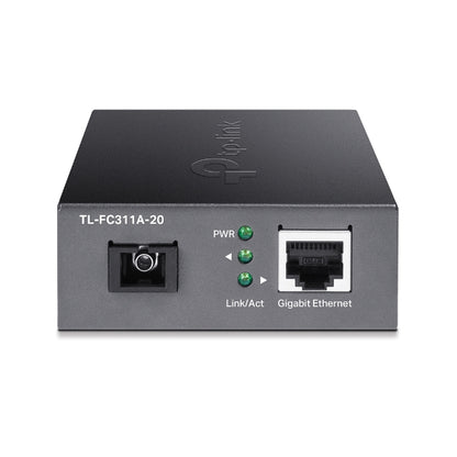 TP-Link TL-FC311A-20 Gigabit WDM Media Converter - IEEE 802.3u 1550nm 20KM 9 125 Î¼m Single-Mode Fiber (Compatible with TL-FC311B-20)