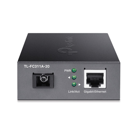 TP-Link TL-FC311A-20 Gigabit WDM Media Converter - IEEE 802.3u 1550nm 20KM 9 125 Î¼m Single-Mode Fiber (Compatible with TL-FC311B-20)