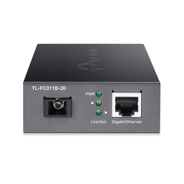 TP-Link TL-FC311B-20 Gigabit WDM Media Converter - IEEE 802.3u 1550nm 20KM 9 125 Î¼m Single-Mode Fiber (Compatible with TL-FC311A-20)