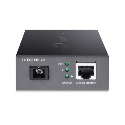 TP-Link TL-FC311B-20 Gigabit WDM Media Converter - IEEE 802.3u 1550nm 20KM 9 125 Î¼m Single-Mode Fiber (Compatible with TL-FC311A-20)