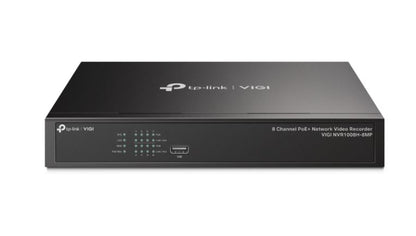 TP-Link VIGI NVR1008H-8MP 8 Channel PoE Network Video Recorder, 113W PoE Budget, H.265, 4K Video Output  16MP Decoding Capacity (HDD Not Included)