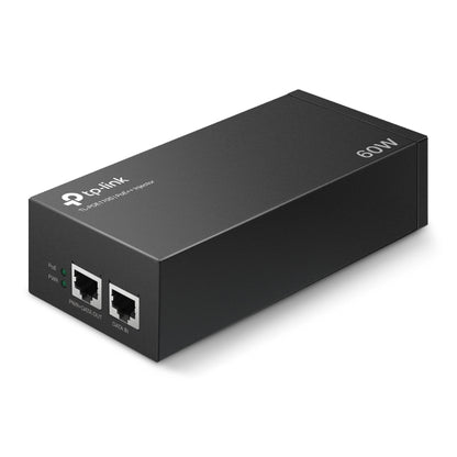 TP-Link TL-POE170S Omada PoE Injector, 2 Gigabit Ports, 802.3af at bt, Integrated Power Supply, Wall Mountable, Plug  Play