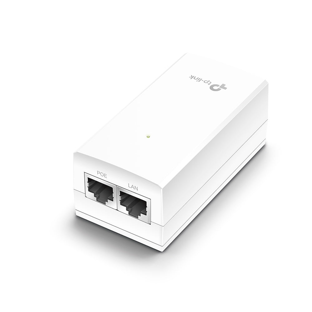 TP-Link POE2412G Omada 24V Passive PoE Injector Adapter, 1 Gigabit PoE Port, 1 Gigabit Non-PoE Port, Data and Power Carried over The Same Cable, 24V