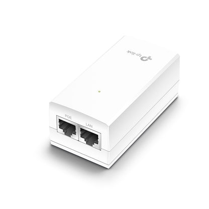 TP-Link POE2412G Omada 24V Passive PoE Injector Adapter, 1 Gigabit PoE Port, 1 Gigabit Non-PoE Port, Data and Power Carried over The Same Cable, 24V