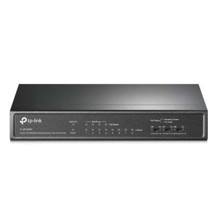 TP-Link TL-SF1008P 8-Port 10 100Mbps Desktop Unmanaged Switch 4-Port PoE 57W IEEE 802.3af, Fanless