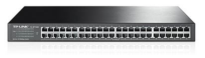 TP-Link TL-SF1048 48-Port 10 100Mbps Rackmount Switch energy-efficient Supports MAC 19-inch rack-mountable steel case 100pct Data filtering