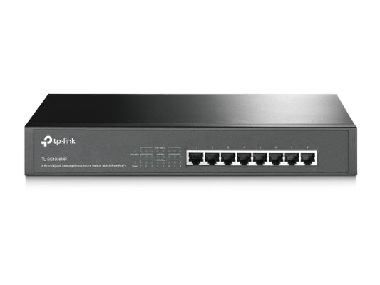 TP-Link TL-SG1008MP 8-Port Gigabit Desktop Rackmount Switch with 8-Port PoE (Replacement model of TL-SG1008PE)
