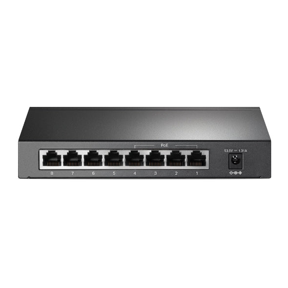 TP-Link TL-SG1008P 8-Port Gigabit Desktop Unmanaged Switch with 4-Port PoE 53W IEEE 802.3af, Up to 64W for all PoE ports,Up to 15.4W for each PoE por