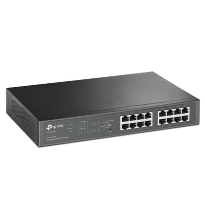 TP-Link TL-SG1016PE 16-Port Gigabit Easy Smart Switch 8-Port PoE Rack Mountable Desktop, 32Gbps Switching Capacity,8K MAC Address Table