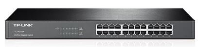 TP-Link TL-SG1024 24-Port Gigabit 19 ft Rackmountable Unmanaged Switch energy-efficient Supports MAC Plug  play 48Gbps Switching Capacity