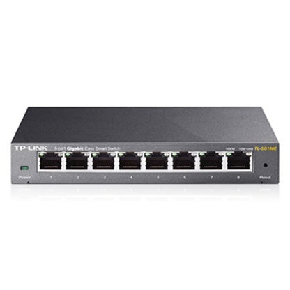 TP-Link TL-SG108E 8-Port Gigabit Easy Smart Switch Provides network monitoring, traffic prioritization and VLAN Web-based user interface Fanless