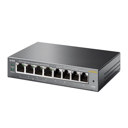 TP-Link TL-SG108PE 8-Port Gigabit Easy Smart Switch with 4-Port PoE, 55W IEEE 802.3af, Fanless, VLAN Features