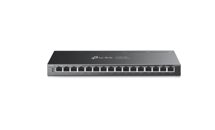 TP-Link TL-SG116P 16-Port Gigabit Desktop Switch with 16-Port PoE, Up to 250 m, Isolation Mode, PoE Auto Recovery, Plug and Play