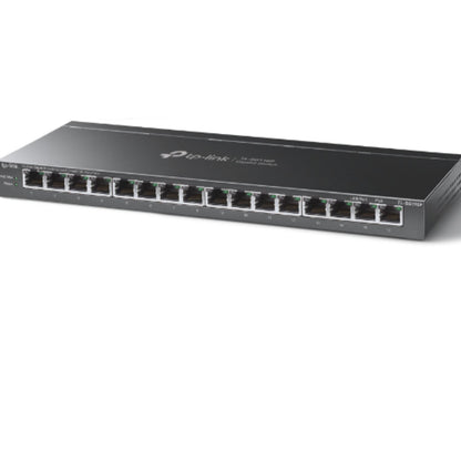 TP-Link TL-SG116P 16-Port Gigabit Desktop Switch with 16-Port PoE, Up to 250 m, Isolation Mode, PoE Auto Recovery, Plug and Play