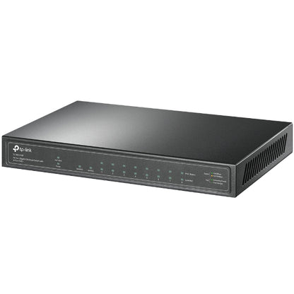 TP-Link TL-SG1210P 10-Port Gigabit Desktop Switch with 8-Port PoE IGMP Snooping 1 Gigabit SFP Slot, Fanless