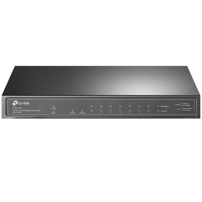 TP-Link TL-SG1210P 10-Port Gigabit Desktop Switch with 8-Port PoE IGMP Snooping 1 Gigabit SFP Slot, Fanless