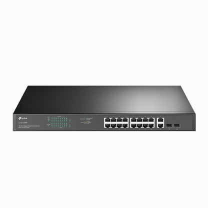TP-Link TL-SG1218MP 18-Port Gigabit Rackmount Switch With 16 PoE  2 SFP Slots, 16 Gigabit PoE Ports, 2 Gigabit Non-PoE Ports, 2 Combo Gigabit SF