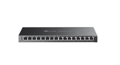 TP-Link SG2016P Omada 16-Port Gigabit Smart Switch with 8-Port PoE , Integration with Omada SDN Controller, Static Routing, 802.1Q VLAN, STP RSTP MST