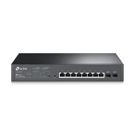 TP-Link SG2210MP 10-Port Gigabit Smart Switch with 8-Port PoE 1xFan 14.9Mpps Support Omada SDN, 802.1p CoS DSCP QOS, IGMP Snoop Rack Mountable