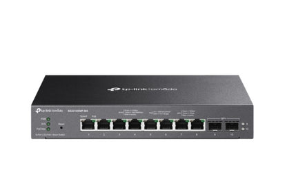 TP-Link SG2210XMP-M2 Omada 8-Port 2.5GBASE-T and 2-Port 10GE SFP Smart Switch with 8-Port PoE, Integration with Omada SDN Controller, Static Routing