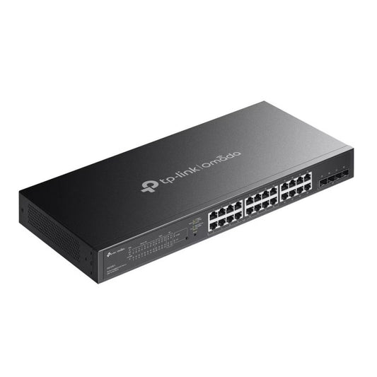 TP-Link SG2428LP Omada 28-Port Gigabit Smart Switch with 16-Port PoE, 16 Gigabit 802.3af at PoE ports, 8 Gigabit non-PoE RJ45 ports and 4 Gigabit