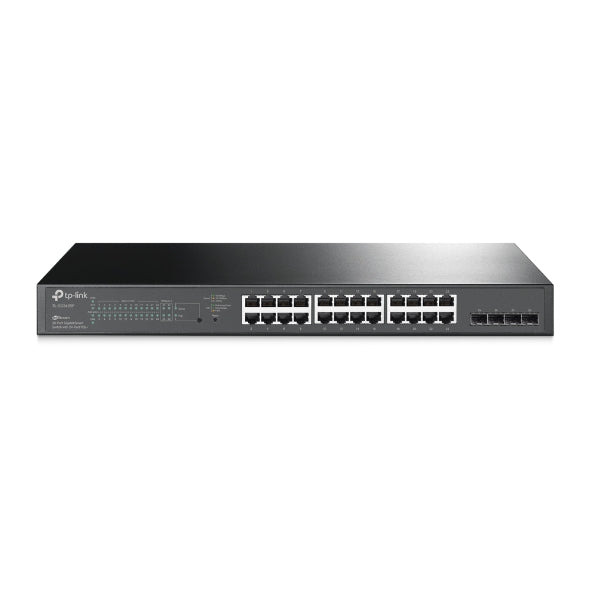 TP-Link SG2428P JetStream 28-Port Gigabit Smart Switch 24-Port PoE 4 Gigabit SFP, Omada SDN, 802.1p CoS DSCP QOS, Rack Mountable