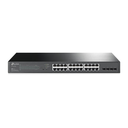 TP-Link SG2428P JetStream 28-Port Gigabit Smart Switch 24-Port PoE 4 Gigabit SFP, Omada SDN, 802.1p CoS DSCP QOS, Rack Mountable
