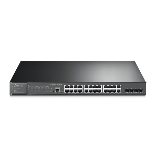 TP-Link SG3428MP Omada 28-Port PoE Gigabit L2 Managed Switch with 4 SFP Slots, Integration with Omada SDN Controller,Static Routing, OAM, 802.1Q VLA