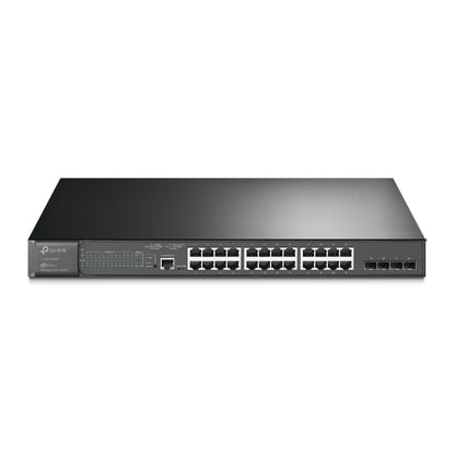 TP-Link SG3428MP Omada 28-Port PoE Gigabit L2 Managed Switch with 4 SFP Slots, Integration with Omada SDN Controller,Static Routing, OAM, 802.1Q VLA