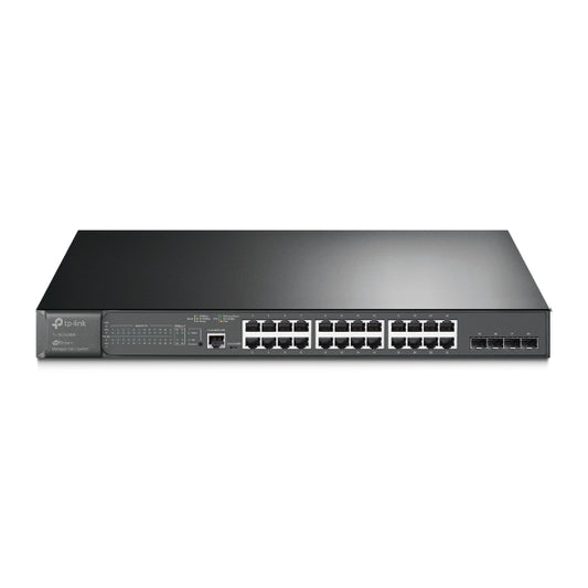 TP-Link SG3428MP Omada 28-Port PoE Gigabit L2 Managed Switch with 4 SFP Slots, Integration with Omada SDN Controller,Static Routing, OAM, 802.1Q VLA