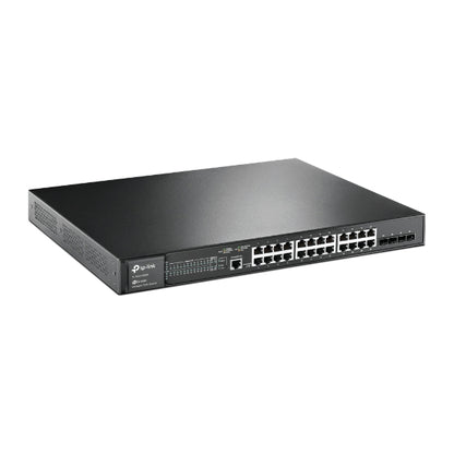 TP-Link SG3428MP Omada 28-Port PoE Gigabit L2 Managed Switch with 4 SFP Slots, Integration with Omada SDN Controller,Static Routing, OAM, 802.1Q VLA