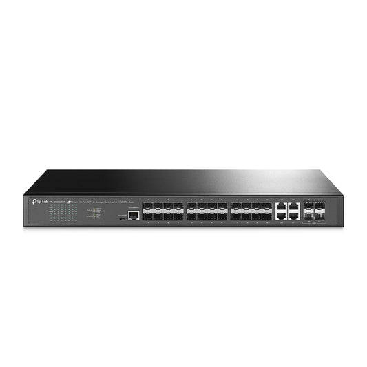 TP-Link SG3428XF Omada 24-Port SFP L2 Managed Switch with 4 10GE SFP Slots, Integration with Omada SDN Controller