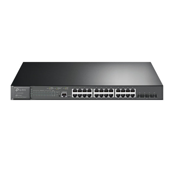 TP-Link SG3428XMP Omada 24-Port PoE Gigabit L2 Managed Switch with 4 10GE SFP Slots , Integration with Omada SDN Controller,Static Routing, OAM, DD