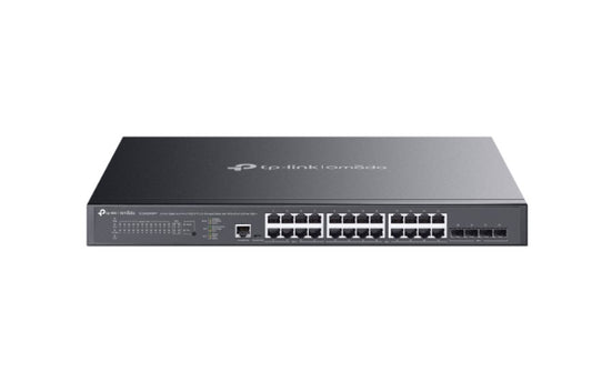 TP-Link SG3428XMPP Omada 24-Port Gigabit and 4-Port 10GE SFP L2 Managed Switch with 16-Port PoE  8-Port PoE