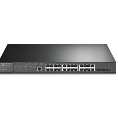 TP-Link SG3428XMP Omada 24-Port PoE Gigabit L2 Managed Switch with 4 10GE SFP Slots , Integration with Omada SDN Controller,Static Routing, OAM, DD