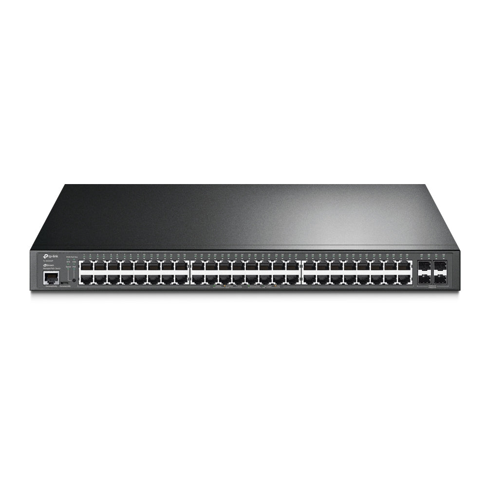 TP-Link SG3452P Omada 52-Port Gigabit L2 Managed Switch with 48-Port PoE,  Integration with Omada SDN Controller,Static Routing, 802.1Q VLAN, QinQ