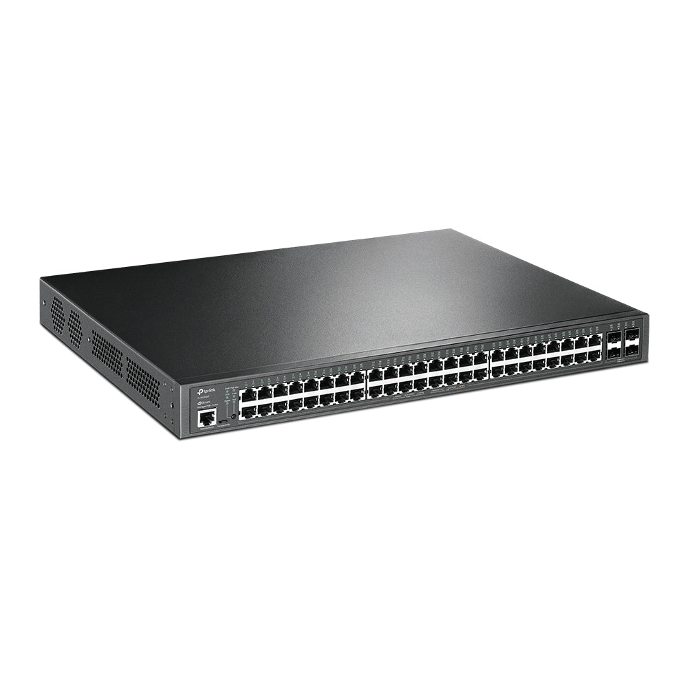 TP-Link SG3452P Omada 52-Port Gigabit L2 Managed Switch with 48-Port PoE,  Integration with Omada SDN Controller,Static Routing, 802.1Q VLAN, QinQ